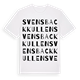 White t-shirt med Svensbackkullen ordlek t-shirt