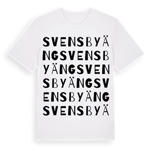Svensbyäng ordlek t-shirt – ekologisk bomull t-shirt från Pinshirt
