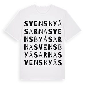 Svensbyåsarna ordlek t-shirt – ekologisk bomull t-shirt från PinShirt