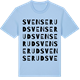 Blue Soul t-shirt med Svenserud ordlek t-shirt
