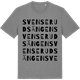 Mid Heather Gray t-shirt med Svenserudsängen ordlek t-shirt