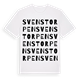 White t-shirt med Svenstorpen ordlek t-shirt