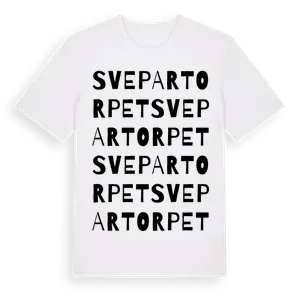 Svepartorpet ordlek t-shirt – ekologisk bomull t-shirt från Pinshirt