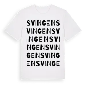 Svingen ordlek t-shirt – ekologisk bomull t-shirt från Pinshirt