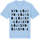 Blue Soul t-shirt med Syd-Löja ordlek t-shirt