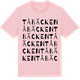 Pink Cotton t-shirt med Tåbäcken ordlek t-shirt