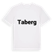 White t-shirt med Taberg fetstil t-shirt