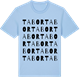 Blue Soul t-shirt med Tabor ordlek t-shirt
