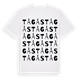 White t-shirt med Tågås ordlek t-shirt