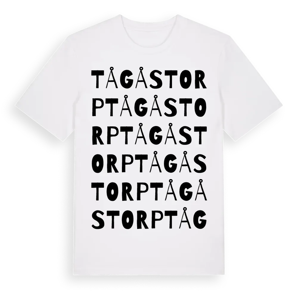Tågåstorp ordlek t-shirt i miljö
