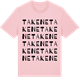 Pink Cotton t-shirt med Takene ordlek t-shirt