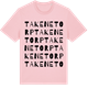 Pink Cotton t-shirt med Takenetorp ordlek t-shirt