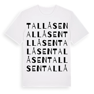 Tallåsen ordlek t-shirt – ekologisk bomull t-shirt från PinShirt