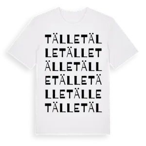 Tälle ordlek t-shirt – ekologisk bomull t-shirt från Pinshirt