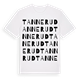 White t-shirt med Tannerud ordlek t-shirt