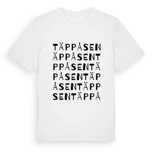 Täppåsen ordlek t-shirt – ekologisk bomull t-shirt från PinShirt