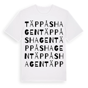 Täppåshagen ordlek t-shirt – ekologisk bomull t-shirt från PinShirt