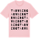 Pink Cotton t-shirt med Tarvberg ordlek t-shirt