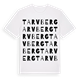 White t-shirt med Tarvberg ordlek t-shirt
