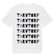 White t-shirt med Tarvtorp ordlek t-shirt