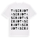 White t-shirt med Taserud ordlek t-shirt