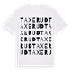 White t-shirt med Taxerud ordlek t-shirt