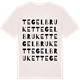 Vintage White t-shirt med Tegelbruket ordlek t-shirt