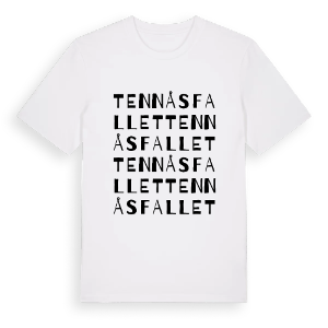Tennåsfallet ordlek t-shirt – ekologisk bomull t-shirt från PinShirt