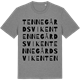 Mid Heather Gray t-shirt med Tennegårdsviken ordlek t-shirt