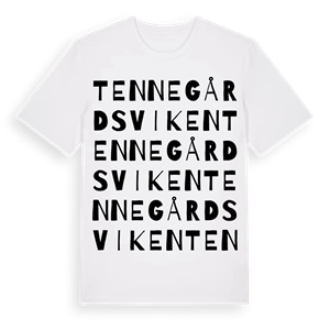 Tennegårdsviken ordlek t-shirt – ekologisk bomull t-shirt från Pinshirt