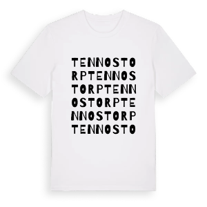 Tennostorp ordlek t-shirt – ekologisk bomull t-shirt från PinShirt