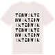Vintage White t-shirt med Tenvik ordlek t-shirt