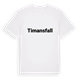 White t-shirt med Timansfall fetstil t-shirt