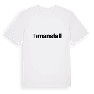 Timansfall fetstil t-shirt – ekologisk bomull t-shirt från PinShirt