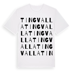 Tingvalla ordlek t-shirt – ekologisk bomull t-shirt från PinShirt