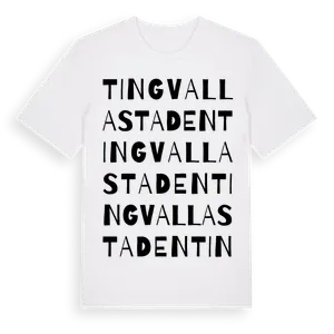 Tingvallastaden ordlek t-shirt – ekologisk bomull t-shirt från Pinshirt