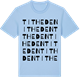 Blue Soul t-shirt med Titheden ordlek t-shirt