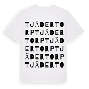 Tjädertorp ordlek t-shirt – ekologisk bomull t-shirt från PinShirt