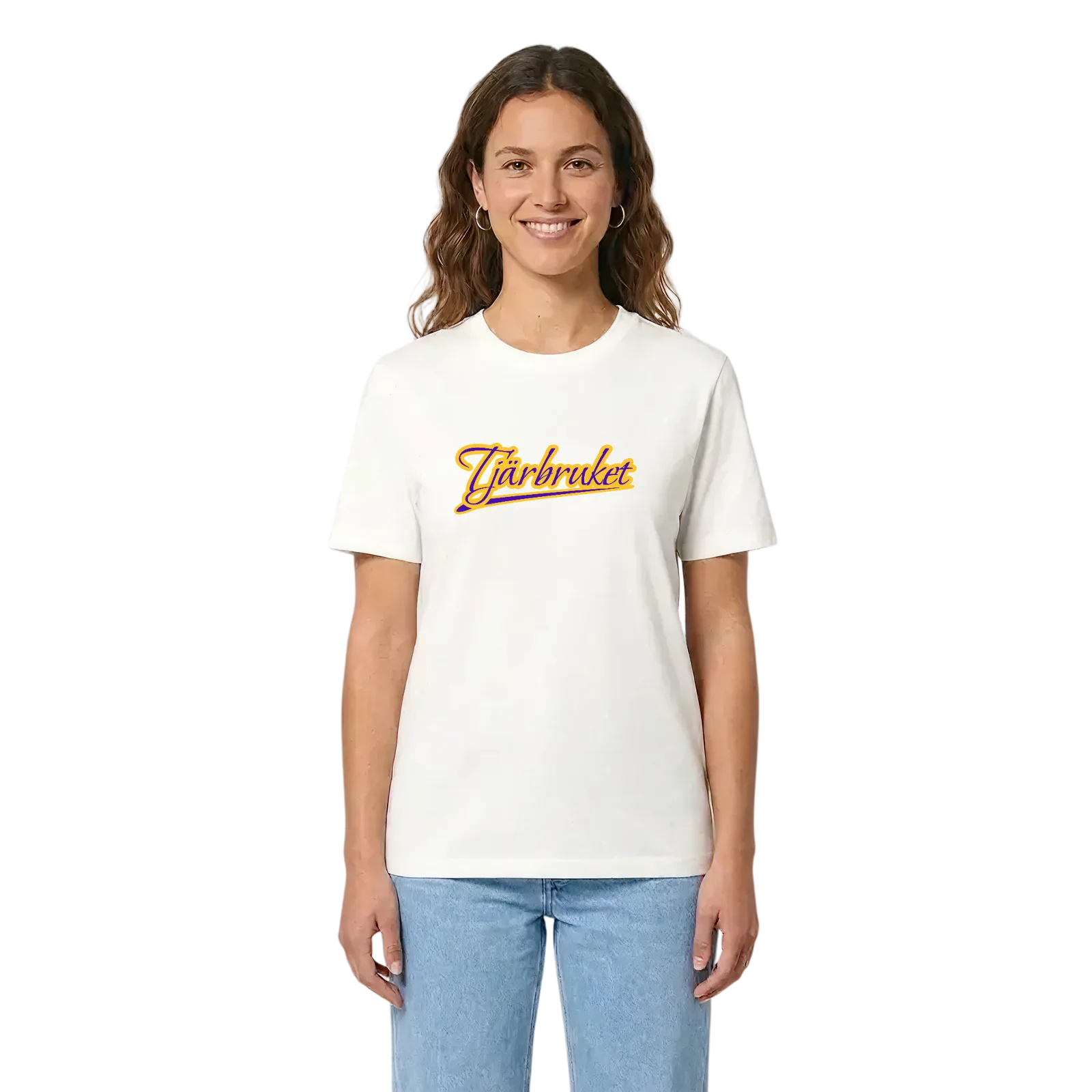 Tjärbruket baseball t-shirt – White, i miljö