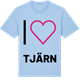 Blue Soul t-shirt med Jag älskar Tjärn t-shirt stort tryck