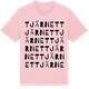 Pink Cotton t-shirt med Tjärnet ordlek t-shirt