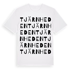 Tjärnheden ordlek t-shirt – ekologisk bomull t-shirt från PinShirt