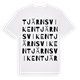 White t-shirt med Tjärnsviken ordlek t-shirt