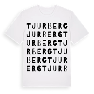 Tjurberg ordlek t-shirt – ekologisk bomull t-shirt från PinShirt