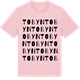 Pink Cotton t-shirt med Tobyn ordlek t-shirt