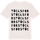 Vintage White t-shirt med Töcksfors ordlek t-shirt