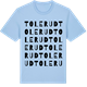 Blue Soul t-shirt med Tolerud ordlek t-shirt