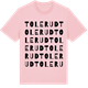 Pink Cotton t-shirt med Tolerud ordlek t-shirt