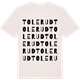 Vintage White t-shirt med Tolerud ordlek t-shirt