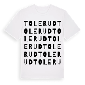 Tolerud ordlek t-shirt – ekologisk bomull t-shirt från PinShirt